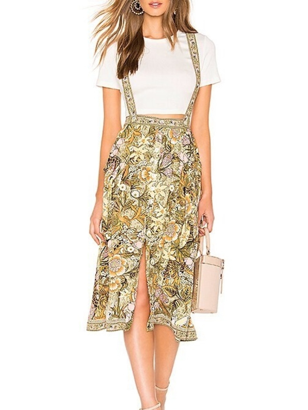 (Set) Spell jungle midi skirt and crop top